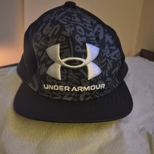 Under Armour Black and Gray Logo Hat